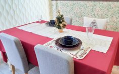 リファイン備前のクリスマスの飾付　テーブルディスプレイ
