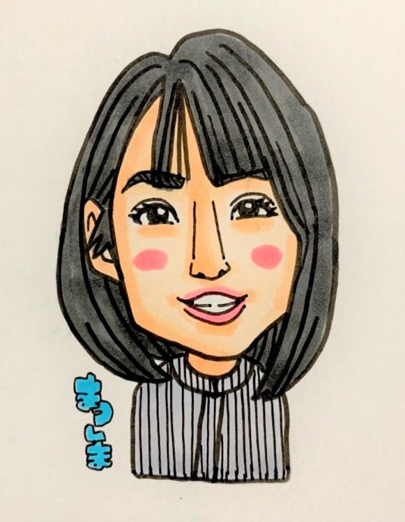 スタッフ似顔絵　まつしま