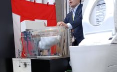 パナソニックリビング中四国研修会　トイレアラウーノ　スケルトン研修用展示