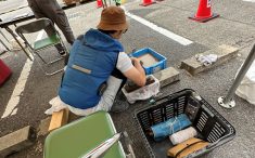 リファイン山陽町23周年感謝祭　大工さんの包丁研ぎ
