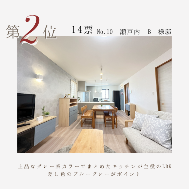 リファイン山陽町23周年感謝祭　施工例コンテスト結果　2位