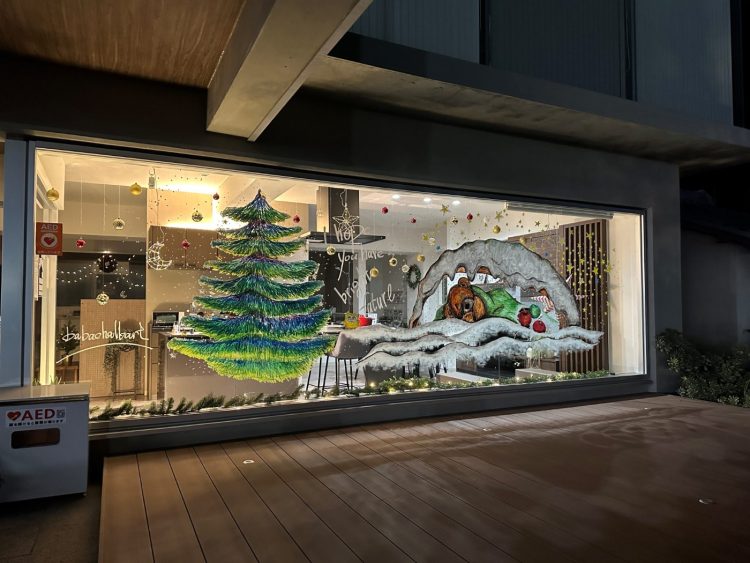 2025年リファイン備前のショウルームXmasディスプレイ