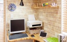 L字の造作カウンター